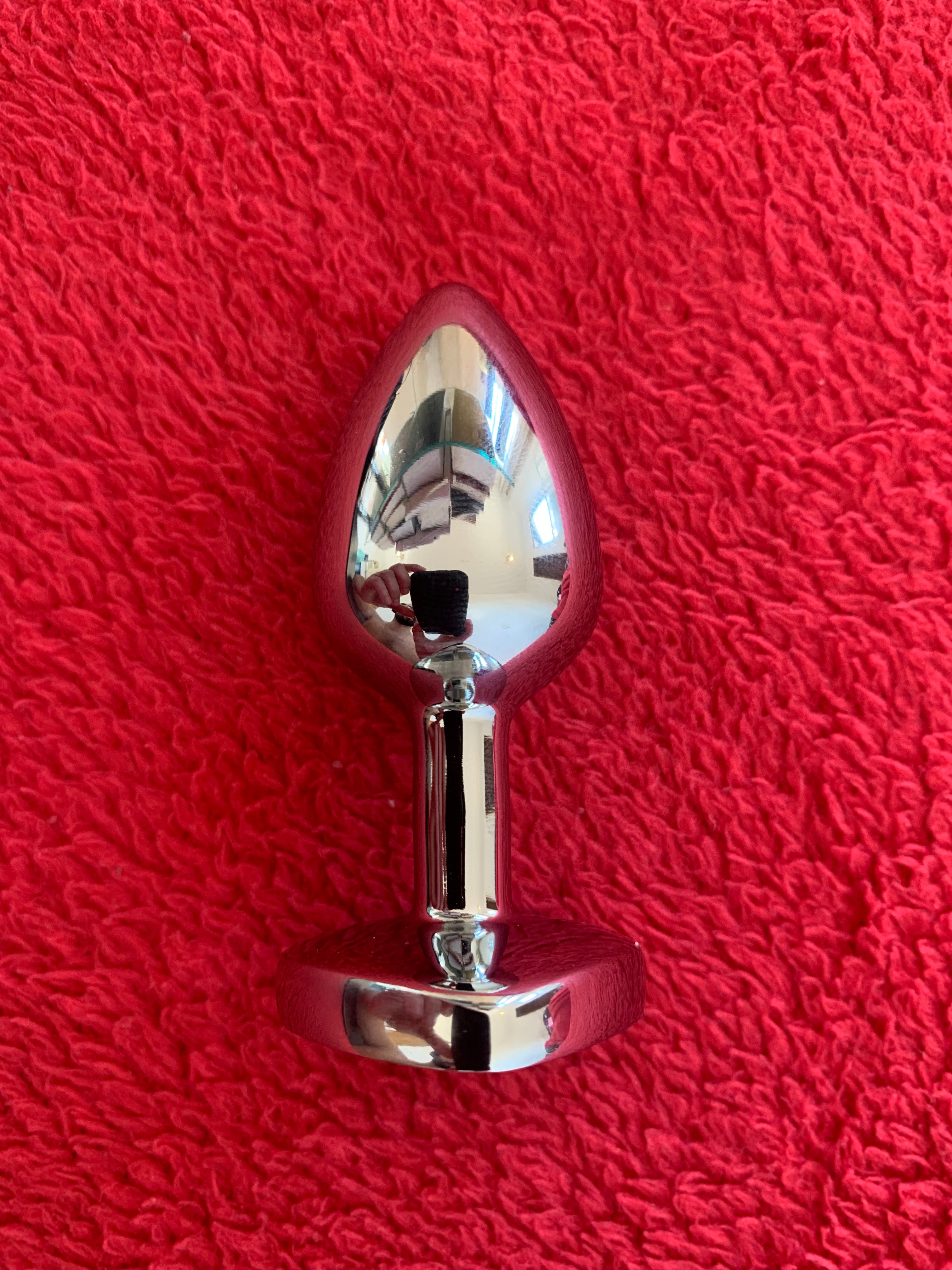 Plug Anal Pedra em Formato Coração